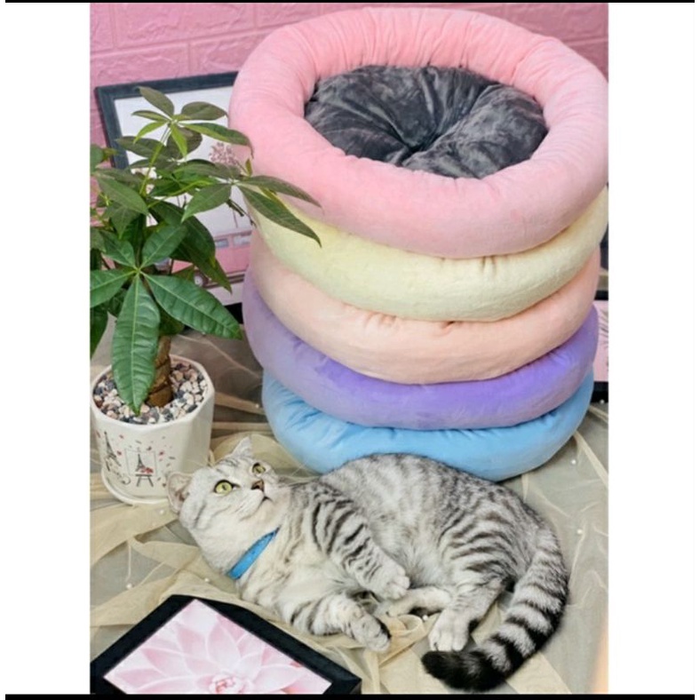 Nệm thú cưng tròn màu trơn 45cm