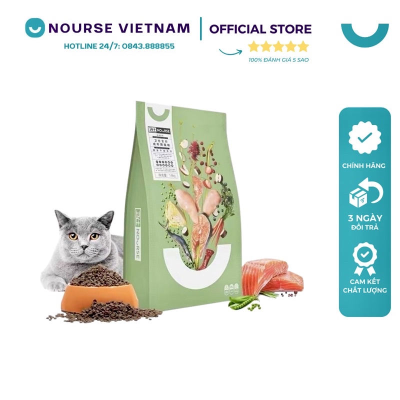 Thức ăn cho mèo lớn Nourse Hạt cho mèo tăng cường ăn uống tăng cân HN01 thumbnail
