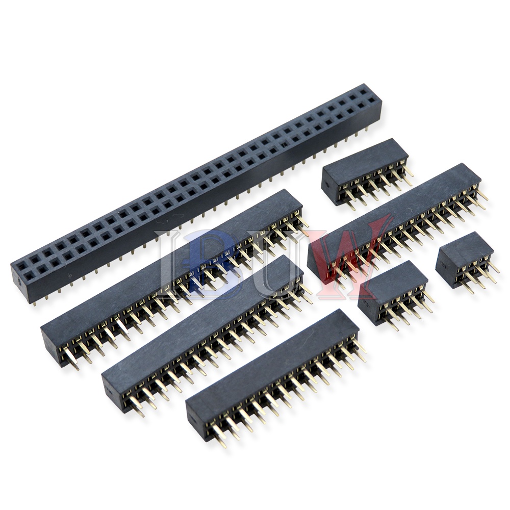 5/10PCS 1X 2X/2/3/4/5/6/8/10/40 PIN Double Row Straight FEMALE PIN HEADER 2.0MM 2MM Strip Connector Socket 3p/4p/6p/8p/20p/40p