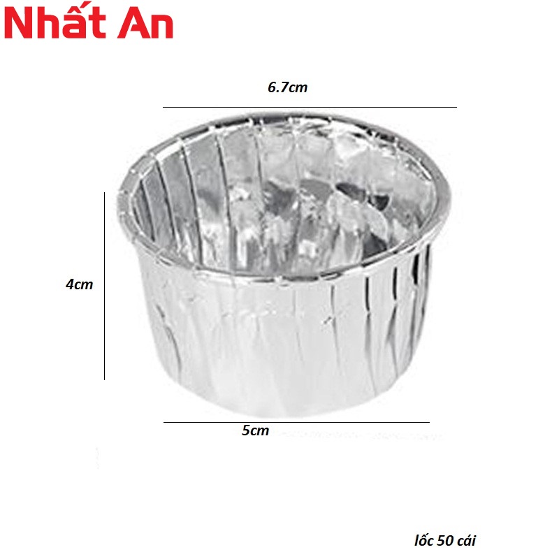 Cup giấy/ Chén giấy cupcake bạc và vàng