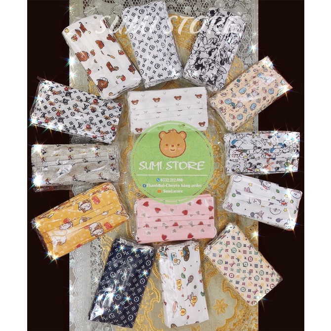 Khẩu trang hoạt hình Style Hàn Quốc