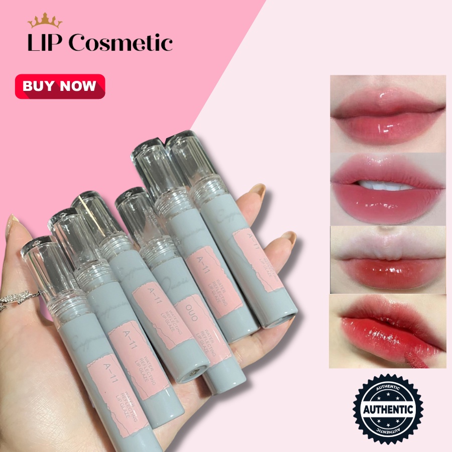 Son bóng Cappuvini ống xám dưỡng ẩm căng mọng quyến rũ LIP Cosmetic