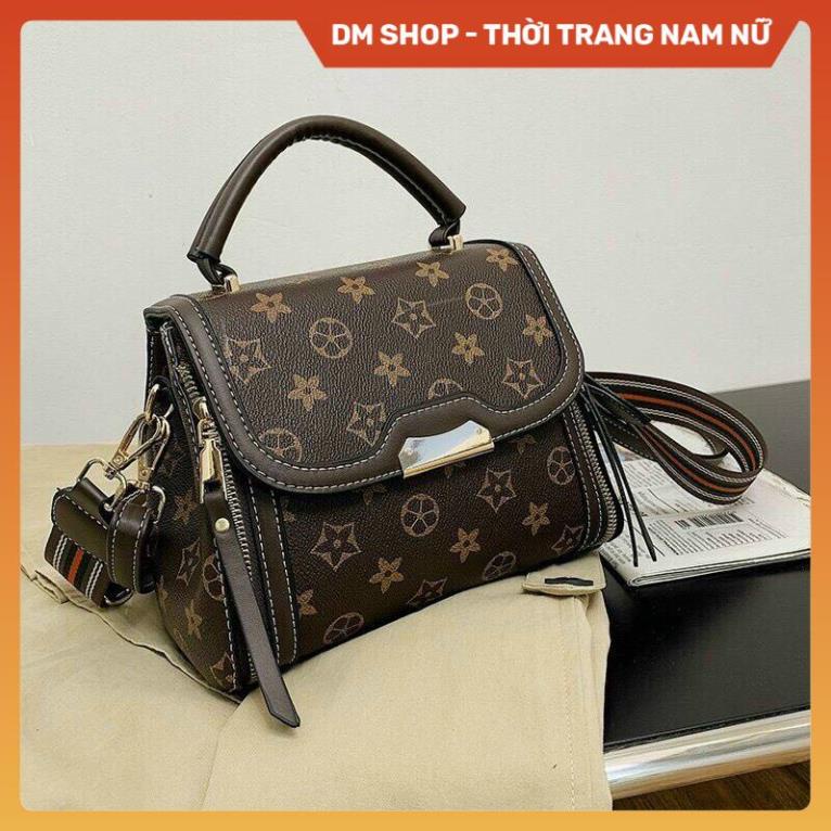 Túi Xách Nữ đeo chéo Sẻ Khóa 3 Ngăn , Túi sách cầm tay đeo vai họa tiết phong cách thời trang hàn quốc hot dm shop