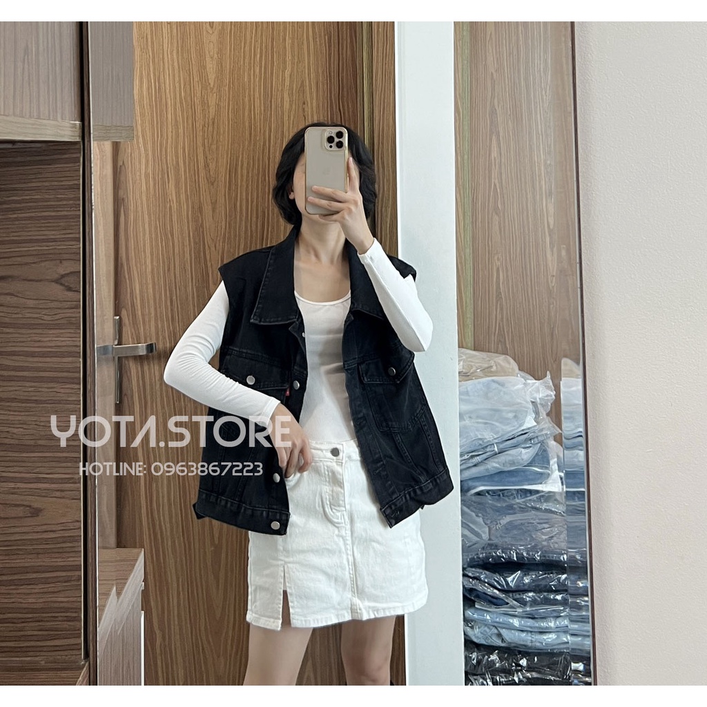 Áo khoác jeans gile - KB69