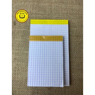 Sổ / cùi xé caro nhỏ / trung - 100 tờ