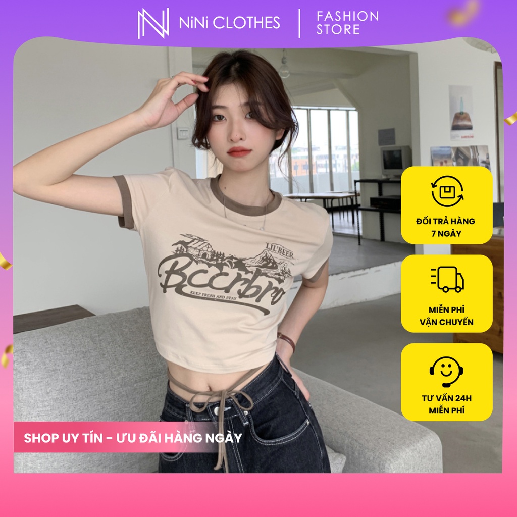 Áo croptop thun ôm body dây đan eo chất vải co giãn 4 chiều body hot croptop tay ngắn
