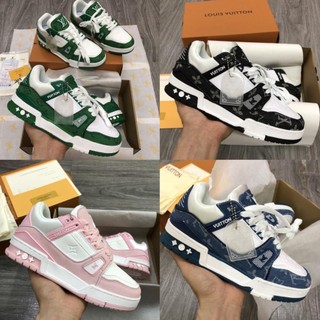 Giày thể thao Nam Nữ LV Trainer,Giày luôn vui tươi các màu cá tính,Dễ phối đồ bản mới nhất,