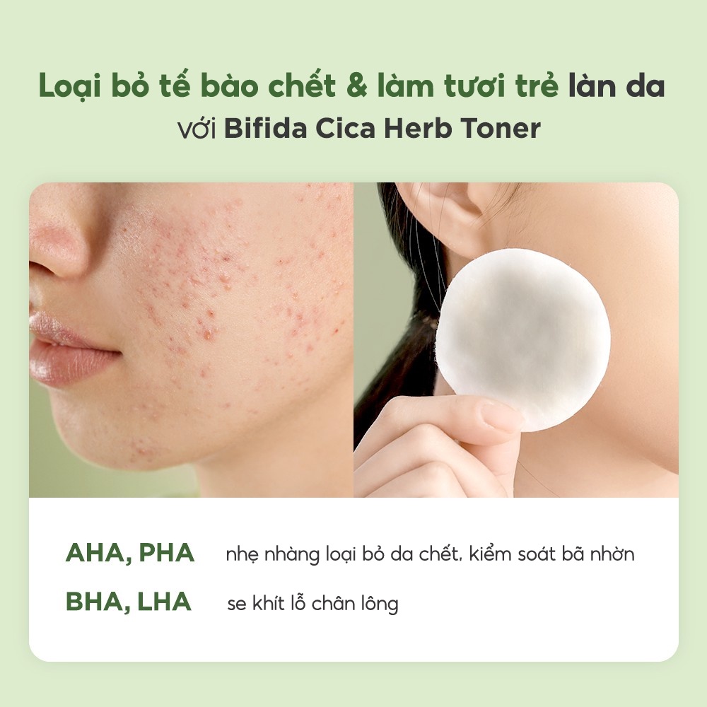 Nước Cân Bằng Da Manyo BIFIDA CICA HERB TONER 210ml