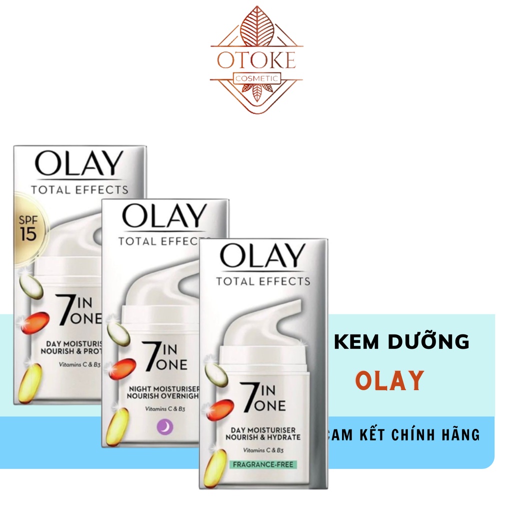 Kem dưỡng Olay Total Effects 7 In 1 Anti Ageing Moisturiser 50ml (bản UK mẫu mới)