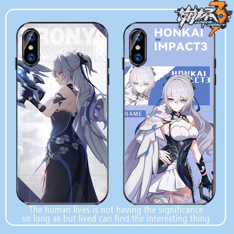 Honkai Impact 3 Bronya Case Compatible with iPhone Apple 13 Sublime Silver Wing Frosted Soft Case
