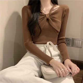 ÁO LEN NỮ PHỐI CỔ NƠ TIỂU THƯ