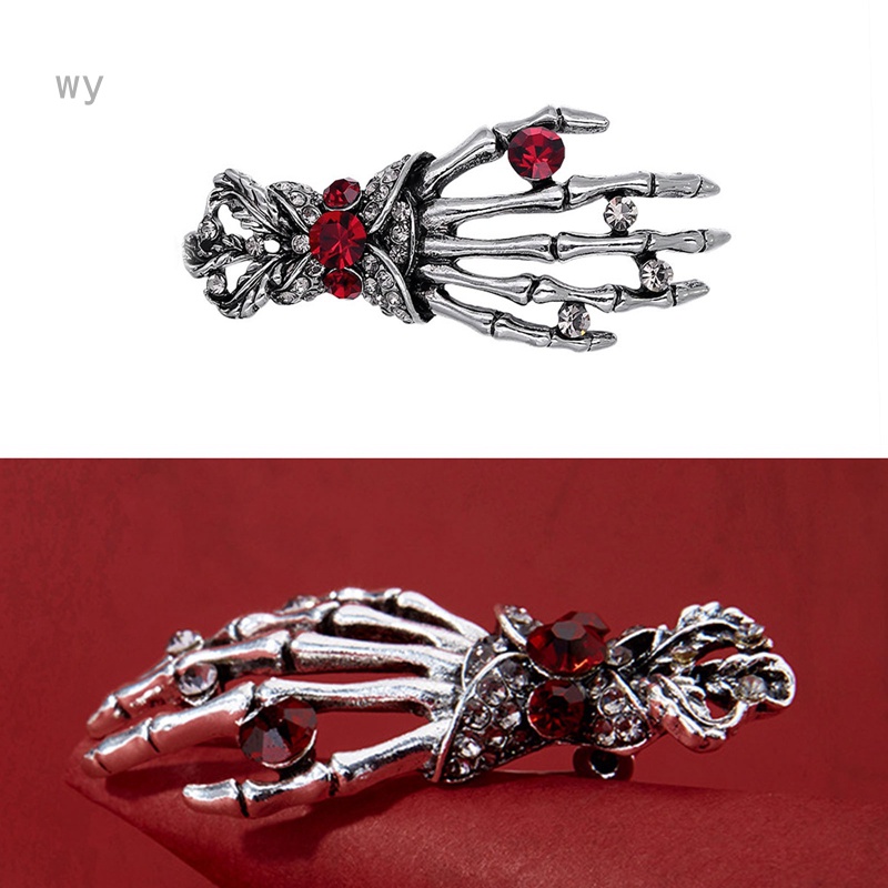 Wangyue Ghim Cài Áo Hình Đầu Lâu Phong Cách Punk Halloween