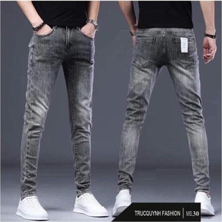 Quần jean nam chất bò cao cấp cực đẹp form chuẩn ôm dáng siêu cool