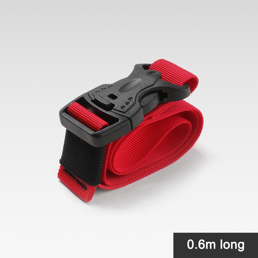 1 Dây Đai Buộc Hành Lý Du Lịch 0.6~1.5M Bằng Nylon Bền Có Khóa Cam