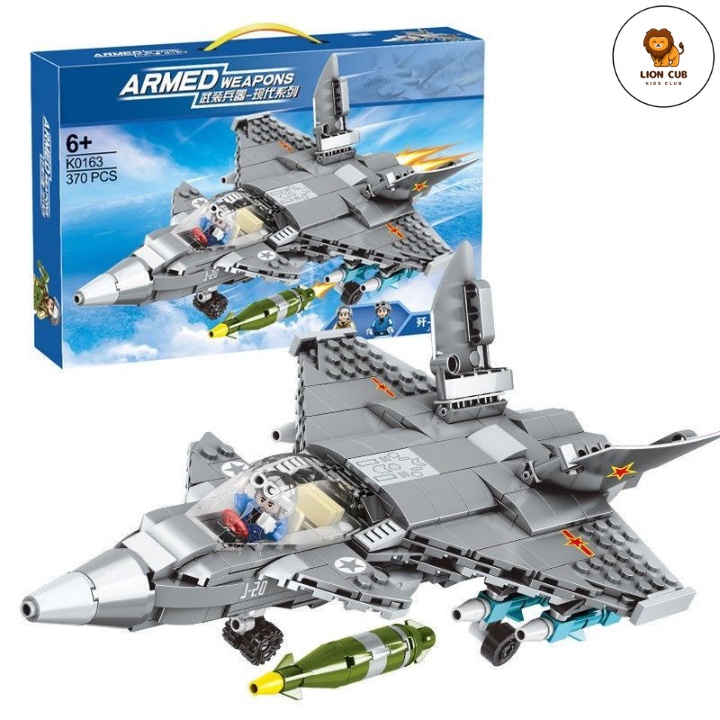 Lego máy bay chiến đấu trực thăng quân sự Mô hình máy bay lắp ráp siêu đẹp cho bé