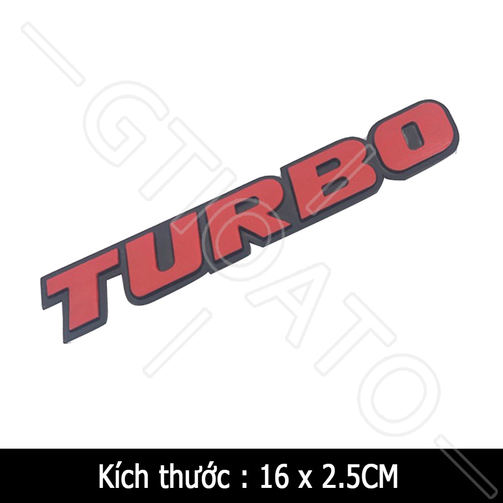 GTIOATO TURBO 3D Biểu Tượng Xe Hơi Kim Loại Huy Hiệu Xe Hơi Biểu Tượng Xe Biểu Tượng Ô Tô Biểu Tượng Oto Huy Hiệu Ô Tô Phụ KiệN Trang Trí Ô Tô