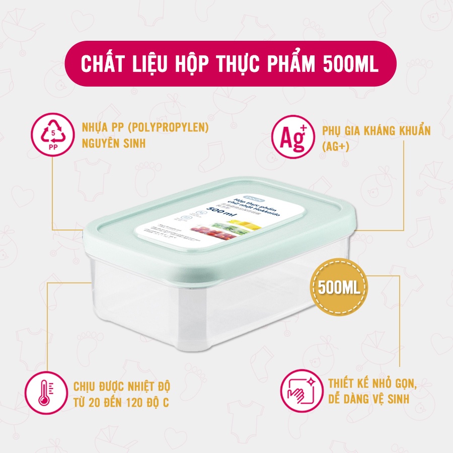 [Quà Tặng] Hộp đựng thực phẩm 500ml Mamamy