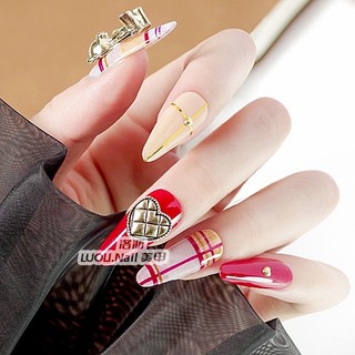Set 10 charm gấu,charm tim đồng size to trang trí móng