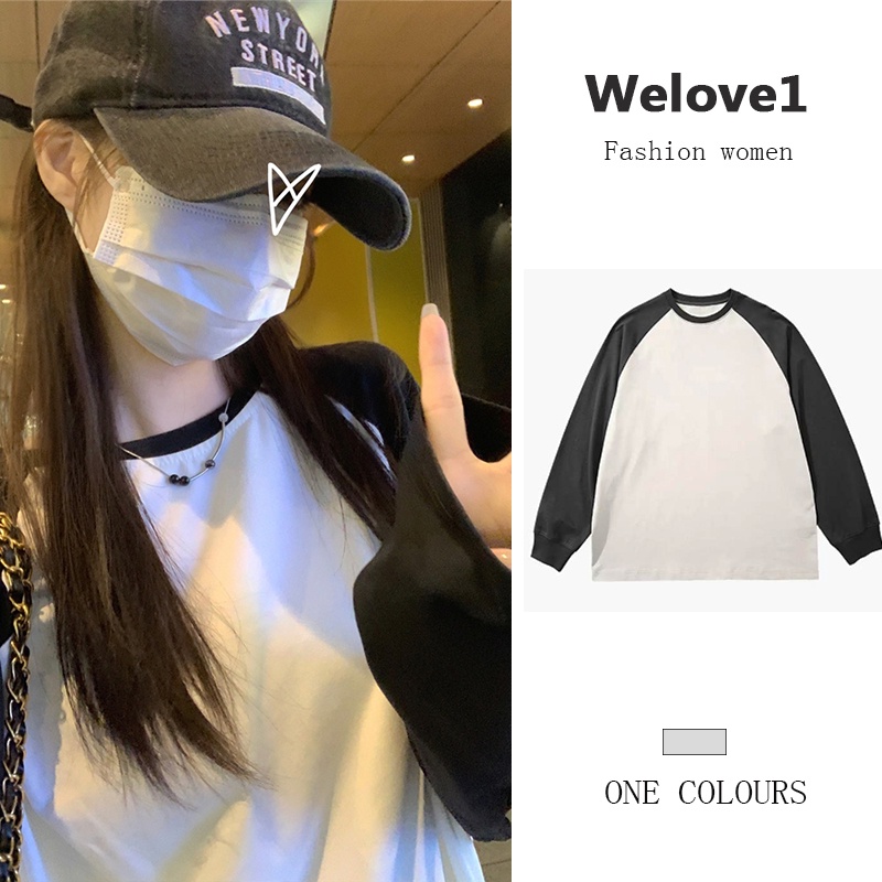 Áo Thun Nữ Dài Tay Cổ Tròn Thời Trang Hàn