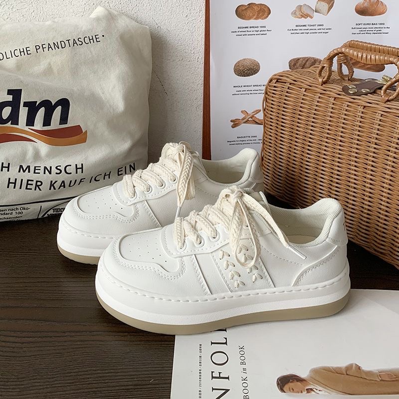 Giày thể thao nữ bánh mì độn đế 2022 phong cách Hàn Quốc