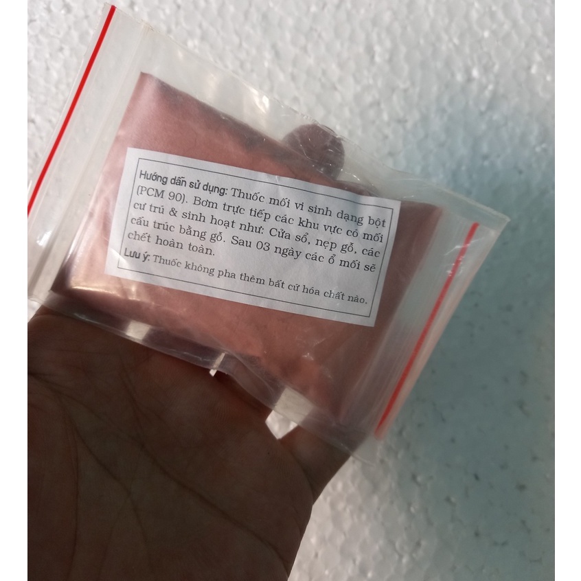 Diệt mối tận gốc dạng bột , rắc trực tiếp vào ổ mối, mối chúa ở công trình