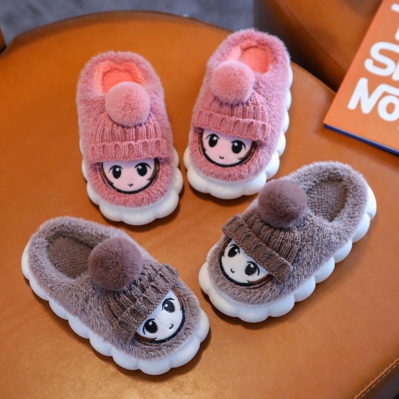 Dép bông cho bé đi trong nhà đế Dày chống trơn trượt Boys & Girls SC05