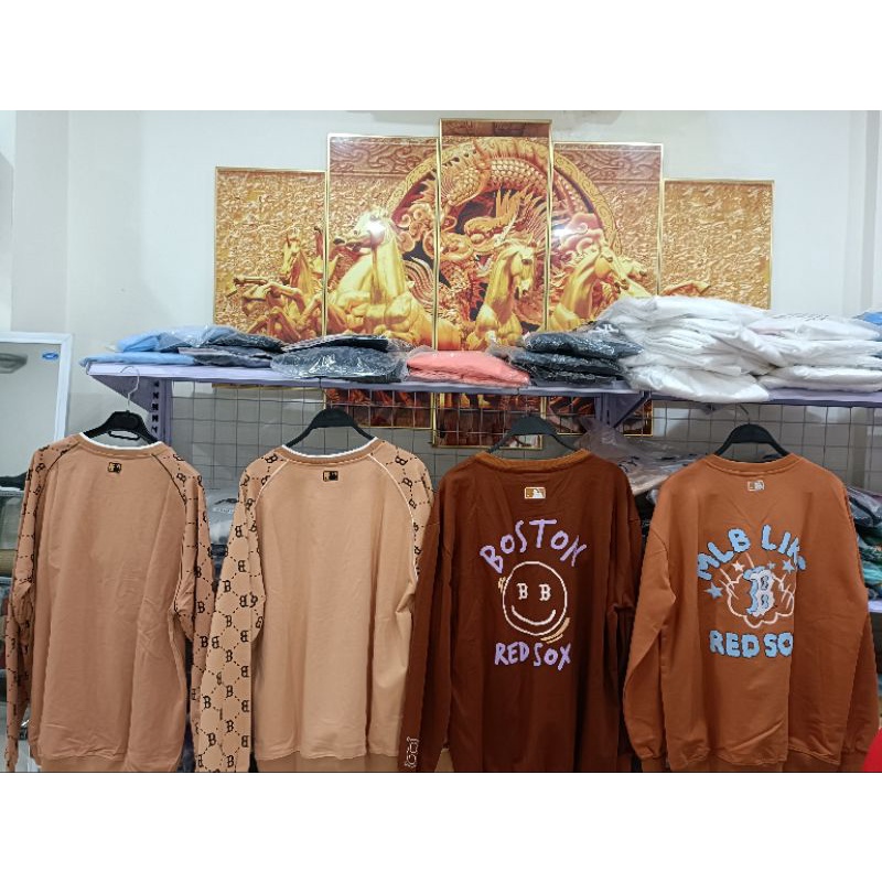 Áo nỉ chữ B MLB