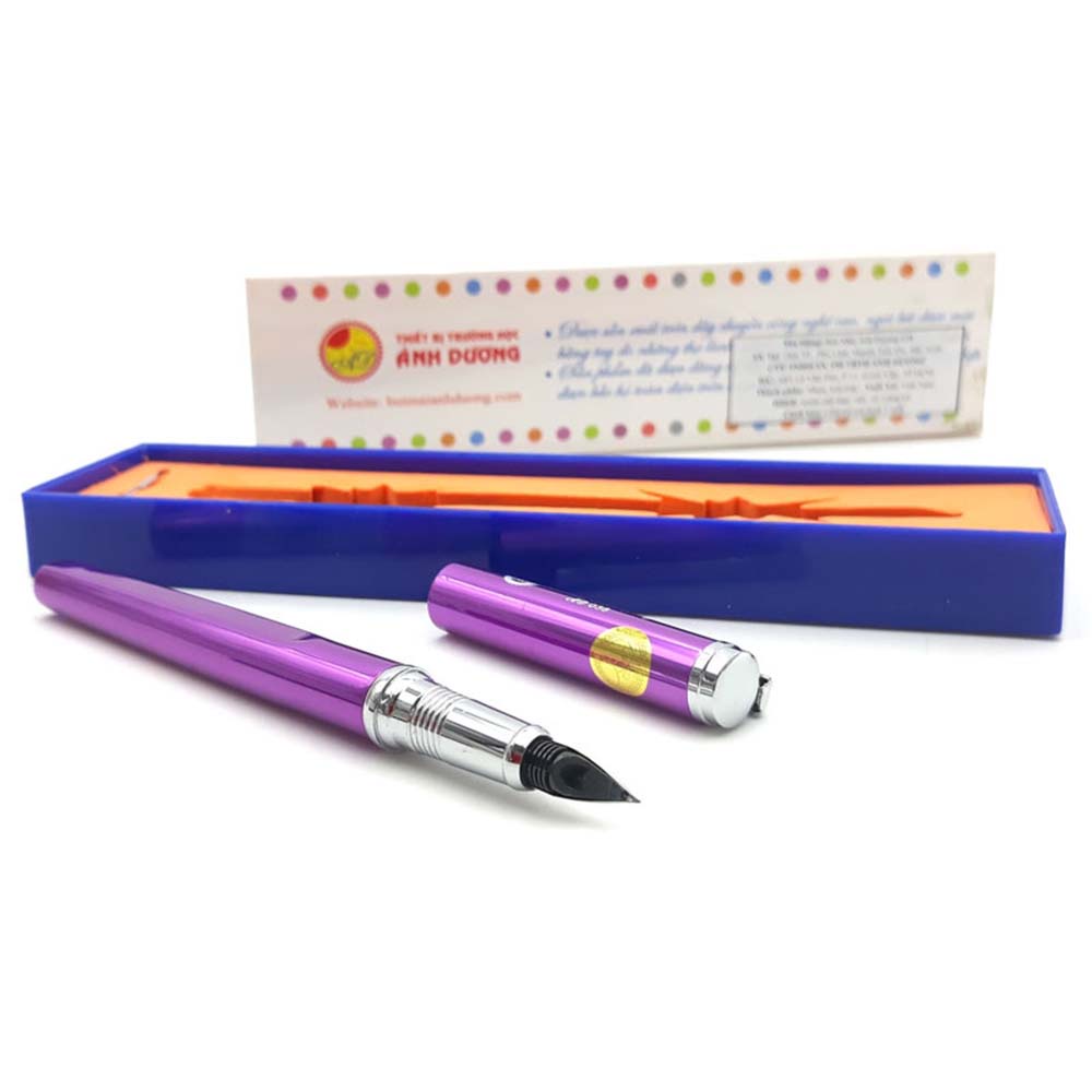 Bút máy/Bút mài Ánh Dương AD038 - DKVPP.Store, Bút mực ngòi mài viết nét thanh nét đậm (Mầu giao ngẫu nhiên)