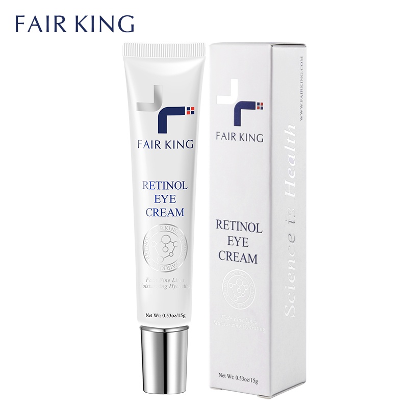 Kem Dưỡng Da Mắt FAIR KING Retinol Chống Lão Hóa Xóa Mờ Nếp Nhăn Dưỡng Ẩm Làm Trắng Giảm Quầng Thâm 15g