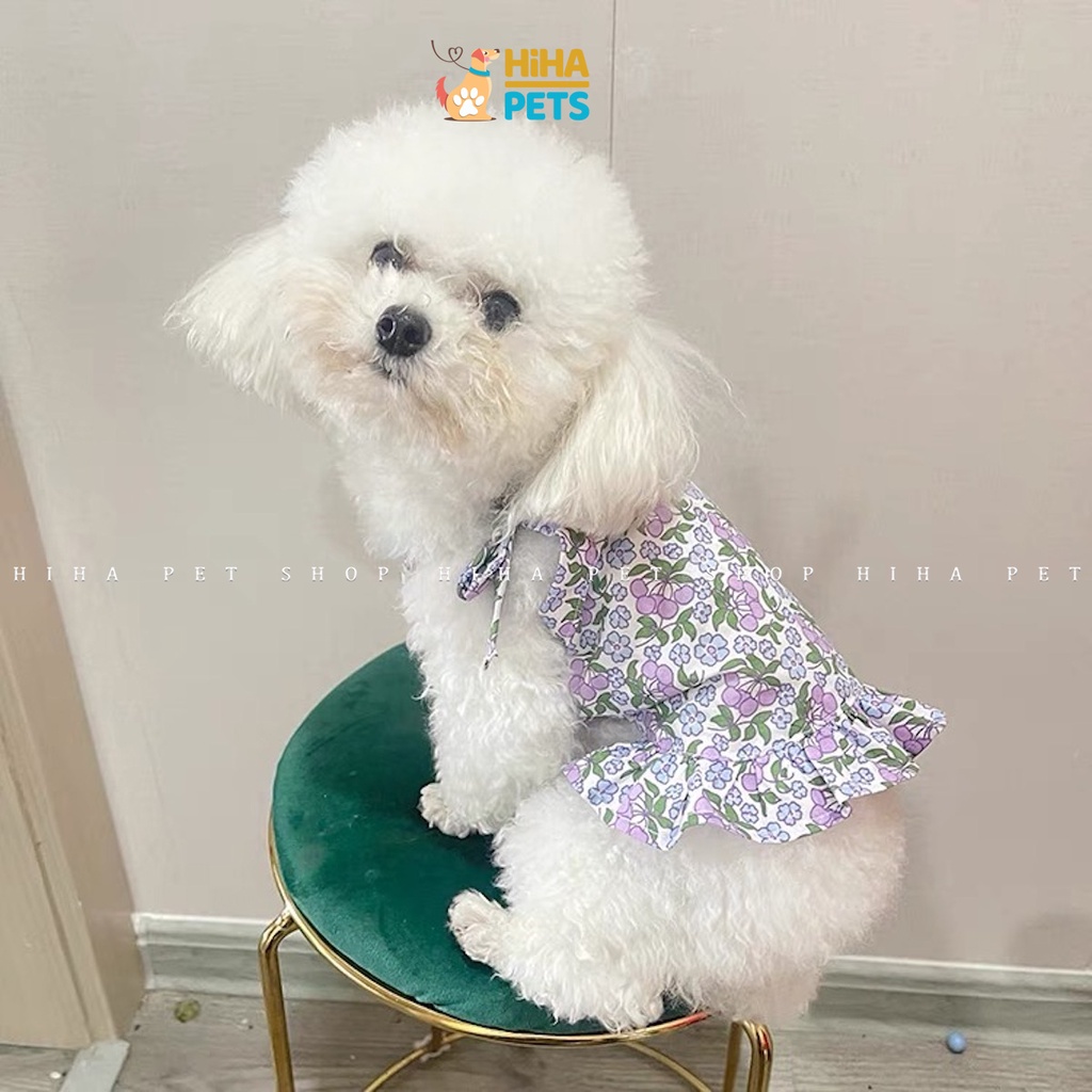 Váy Áo Cho Chó Mèo Mùa Hè hihapet , Quần Áo Thú Cưng Dây Cao Cấp
