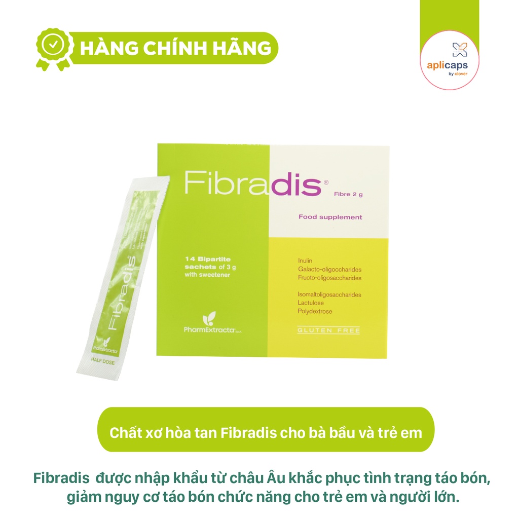 Phức hợp chất xơ hòa tan Fibradis hộp 28 gói