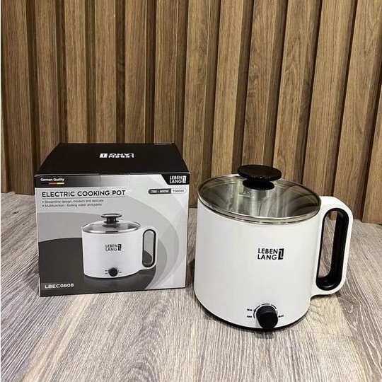 Nồi Lẩu Mini Lebenlang LBEC0808 Dung Tích 1.5L Đa Năng Nhỏ Gọn Bảo Hành 24 Tháng