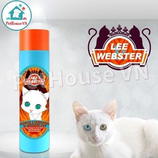 Chai 280g dầu gội và xả cho mèo lông trắng lee&webster nhập khẩu hàn quốc