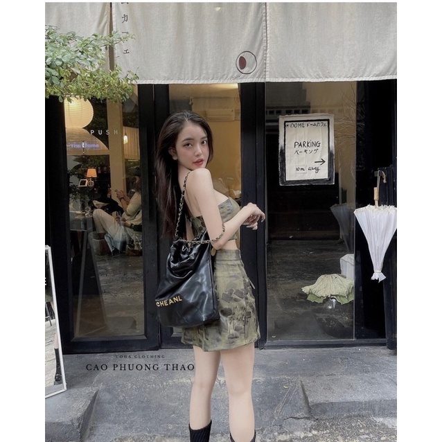 SET ÁO ỐNG PHỐI CHÂN VÁY LÍNH