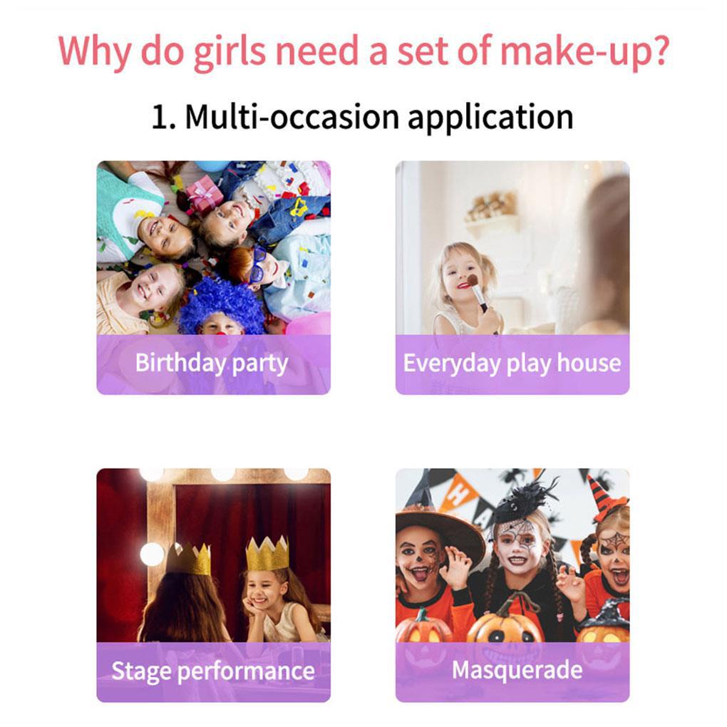 Hộp Phấn Mắt / Son Môi Lấp Lánh Dành Cho Bé Gái