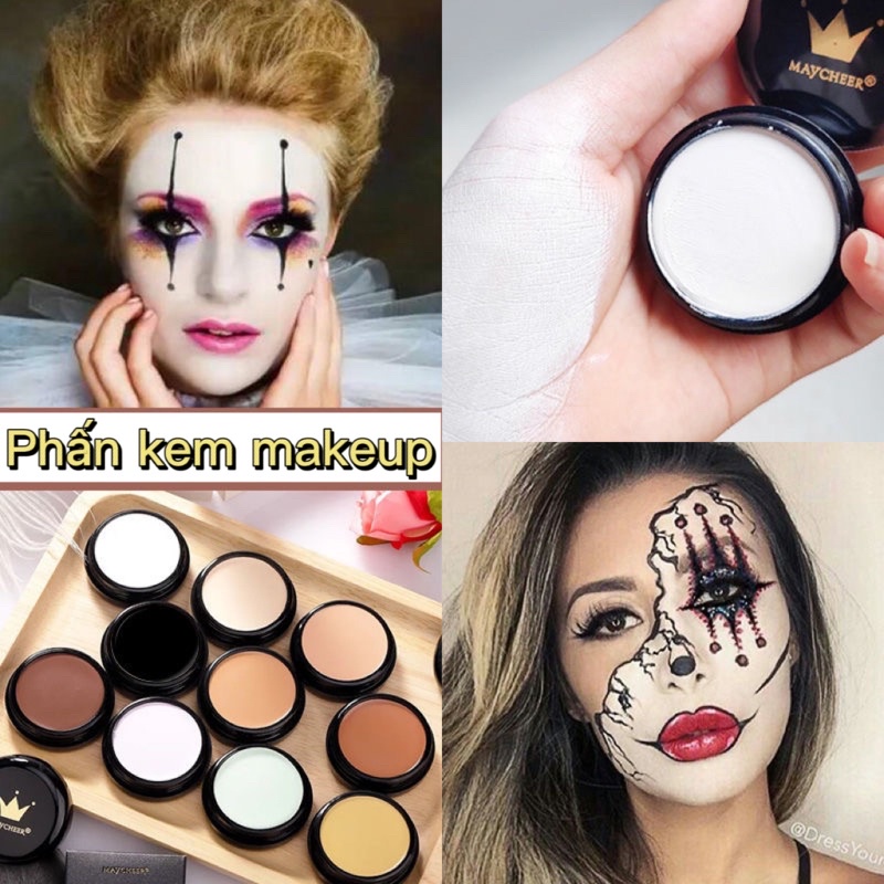 Phấn kem makeup đổi màu da hoá trang cosplay, halloween