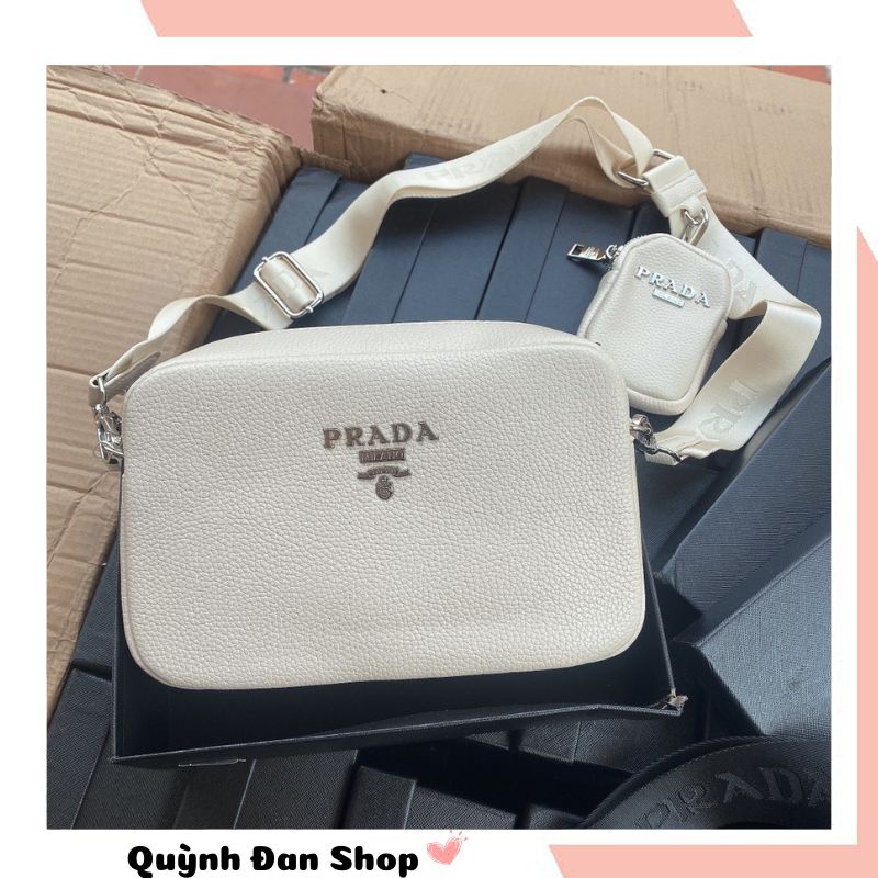 Túi xách nữ đeo chéo Prada hộp kèm ví cao cấp