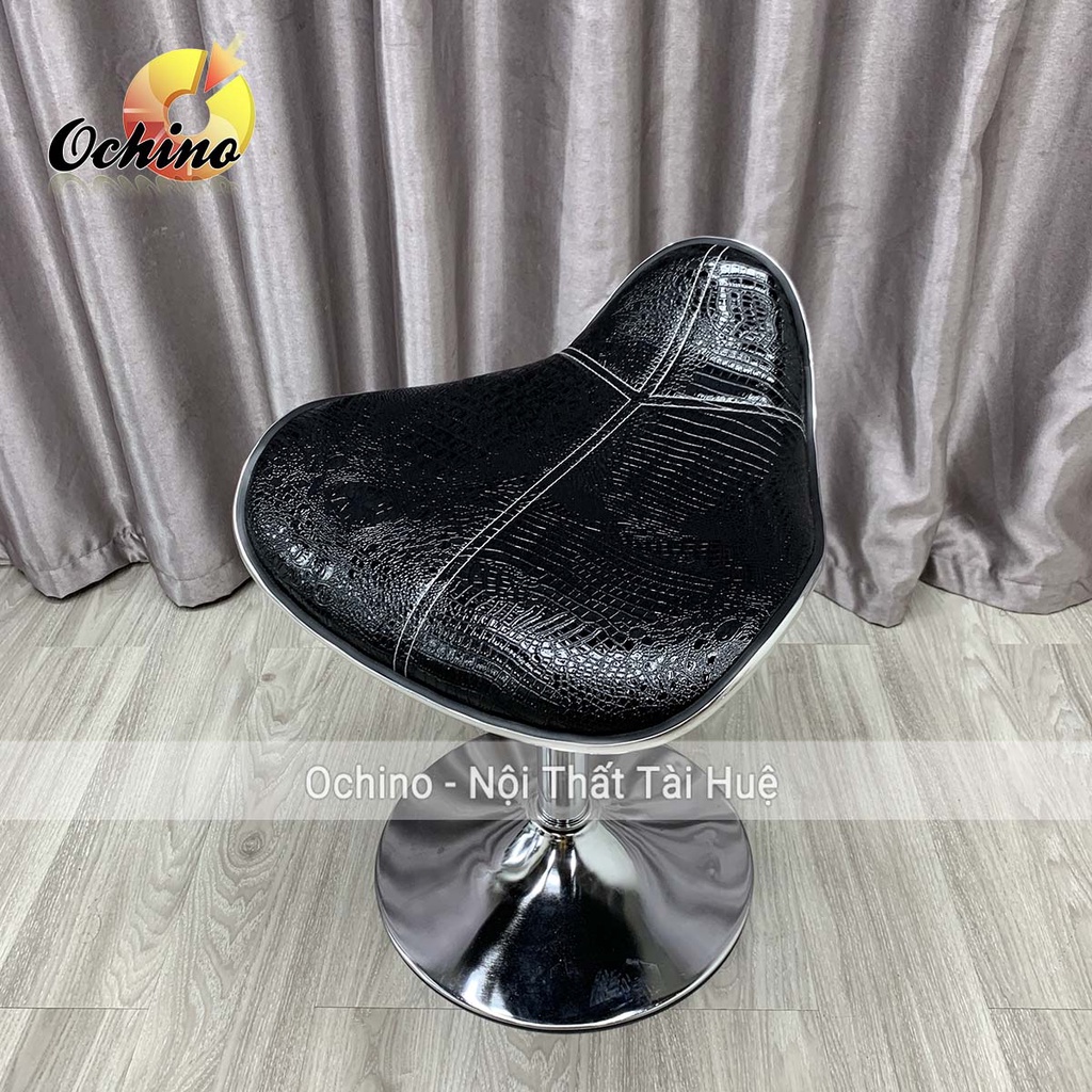 Ghế Xoay Trang Điểm Và Ngồi Bàn Học Bọc Da  Mẫu Da cá Không Tựa Phong Cách Hiện Đại Chân Thấp 30-50 (Ảnh Thật Và Video)