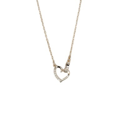 Vòng cổ Mặt Trái Tim Đính Đá Sang Trọng