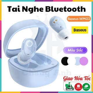 Tai Nghe Bluetooth Không Dây Baseus WM02/WM01 - Bluetooth 5.3, Kháng Nước IPX5, Chống Ồn, Nghe Nhạc Liên Tục 25 Giờ