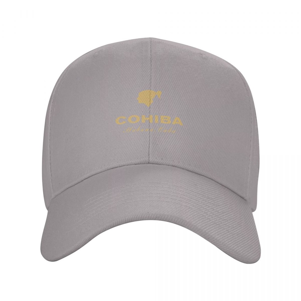 Mới Có Sẵn Cohiba logo Mũ Bóng Chày Nam Nữ Thời Trang Polyester Màu Trơn Cong Vành Mũ Unisex Golf Ch