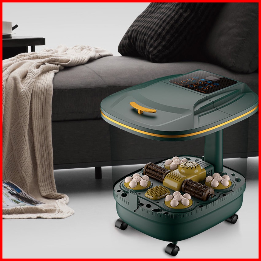 Bồn ngâm chân massage tự động làm nóng nước có chống giật Misubao Hàn Quốc, Máy ngâm chân massage có sục khí chính hãng