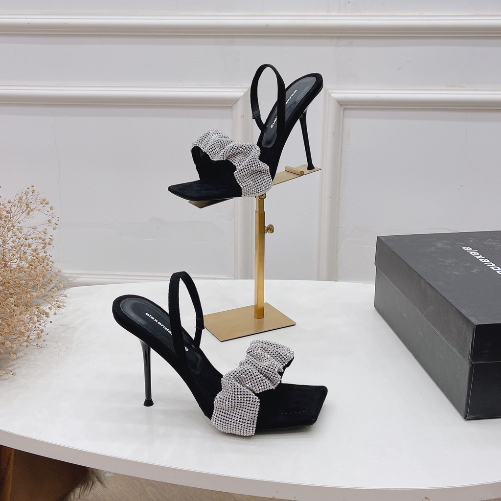 Sandal quai nhũ đá  hàng cao cấp gót cao 10cm.