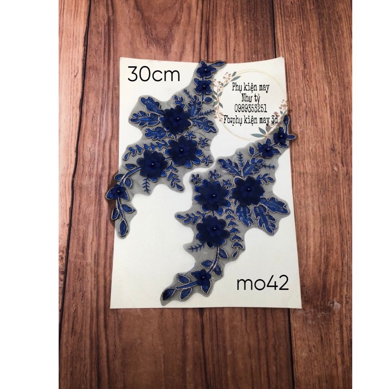 Cặp ren thêu trang trí