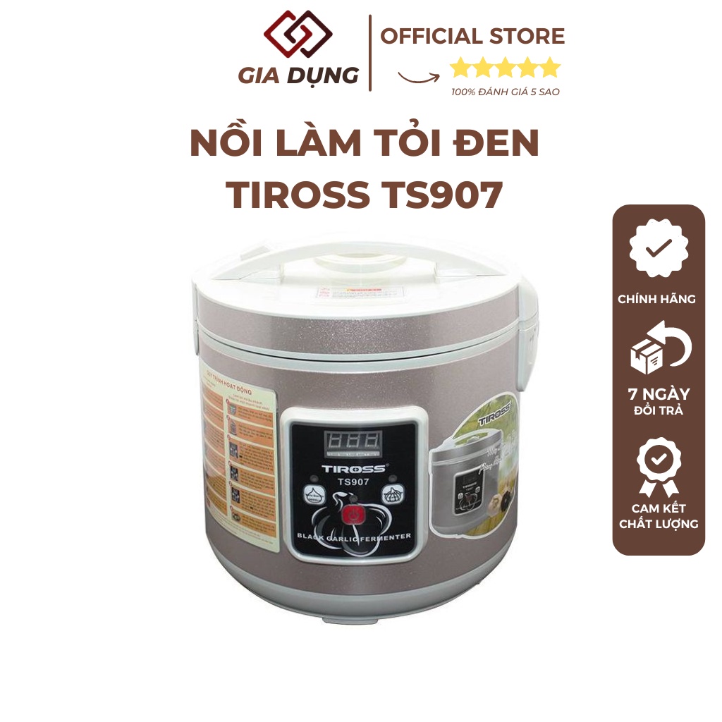 Máy làm tỏi đen Tiross TS907, T908 3 tầng, dung tích 6L, Nồi làm tỏi đen đa năng, Bảo hành 12 tháng