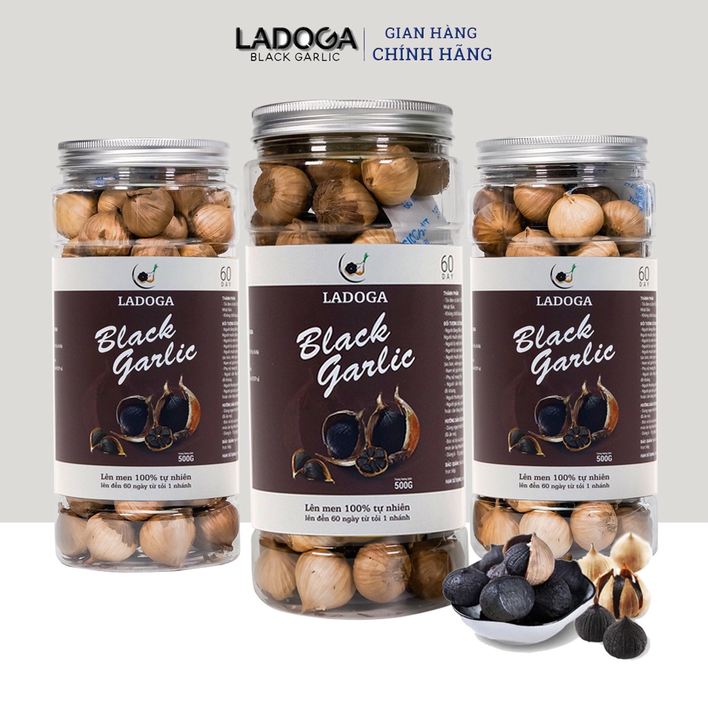 Tỏi đen LADOGA loại 1 đóng hộp 500 gam