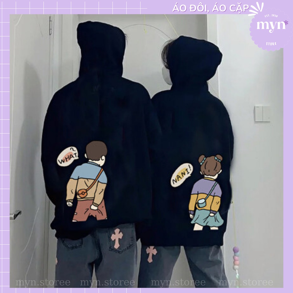 Áo Hoodie Nỉ Cặp Đôi, Bạn Thân Hoạt Hình Hài Hước, Áo Hoodie Nỉ Dày Dặn Form Áo Rộng Siêu Đẹp, Nam Nữ Đủ Size