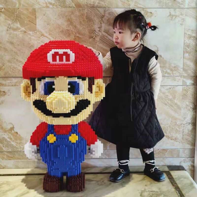 Mô hình lắp ghép nhân vật Mario cao 50cm