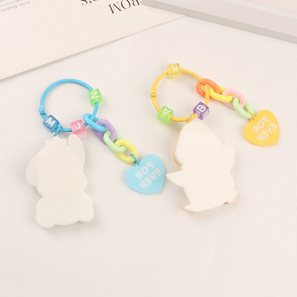 Móc Khóa Hình Thú Bông / Vịt Vàng / Chó Hoạt Hình Dễ Thương Trang Trí Xe Hơi