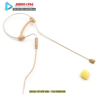 Micro hạt gạo có dây, mic màu da gài tai cho máy trợ giảng